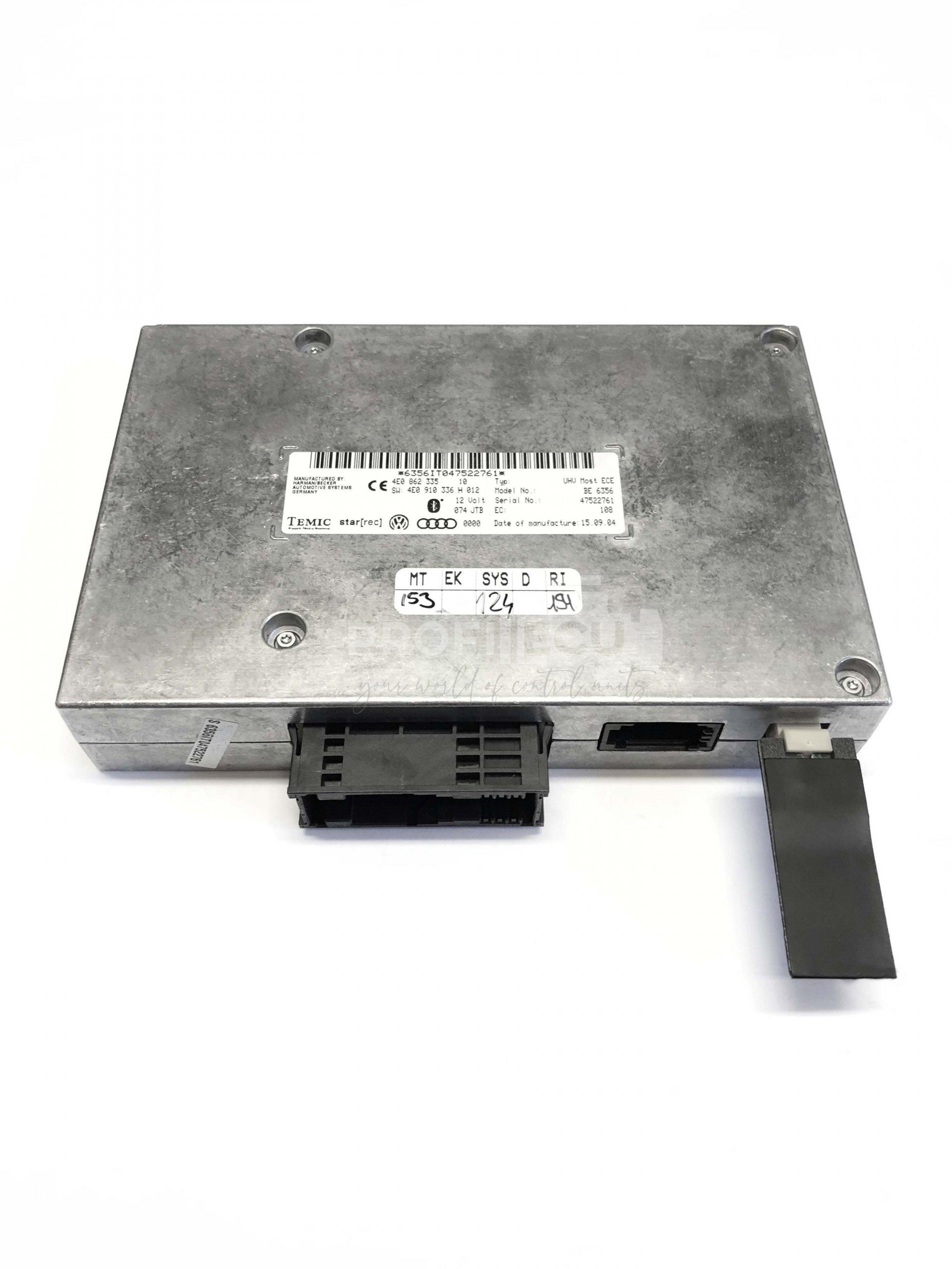 4E0910336H 4E0910336 H Bluetooth jednotka AUDI A6 A8 Q7 4E0910336H 4E0910336 H Bluetooth jednotka AUDI A6 A8 Q7