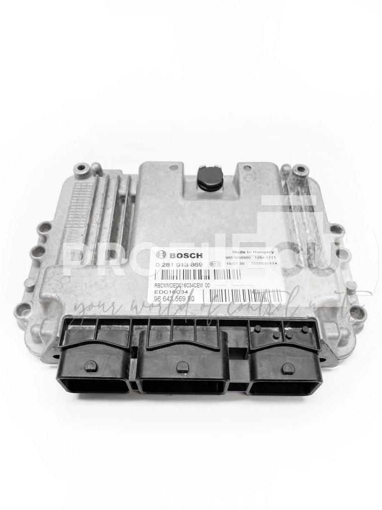0 281 013 869 0281013869 9664356980 ECU Řídící jednotka motoru PEUGEOT 307 1.6HDI