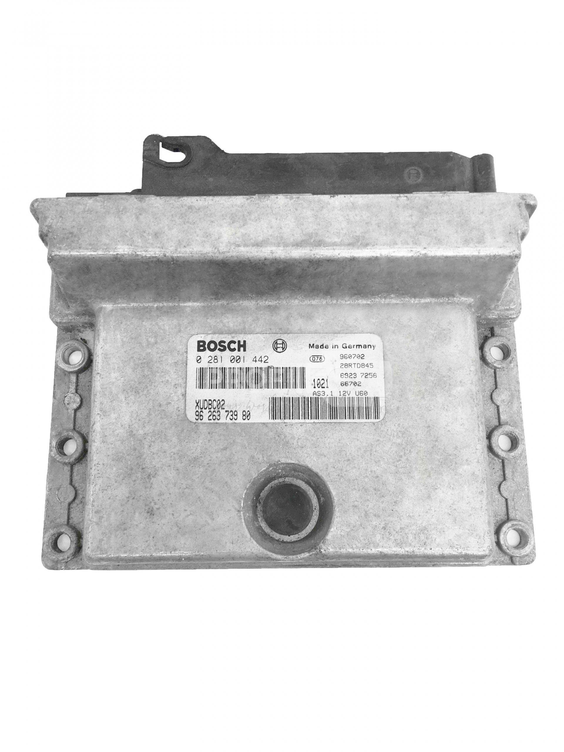 0281001442 962637980 ECU Řídící jednotka motoru PEUGEOT FIAT 0281001442 962637980 ECU Řídící jednotka motoru PEUGEOT FIAT
