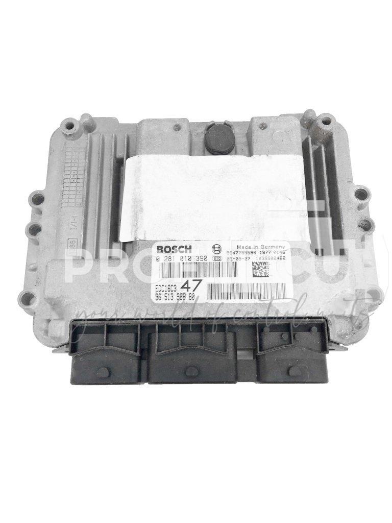 0281010390 9651398880 ECU Řídící jednotka motoru PEUGEOT 307 1.4HDI