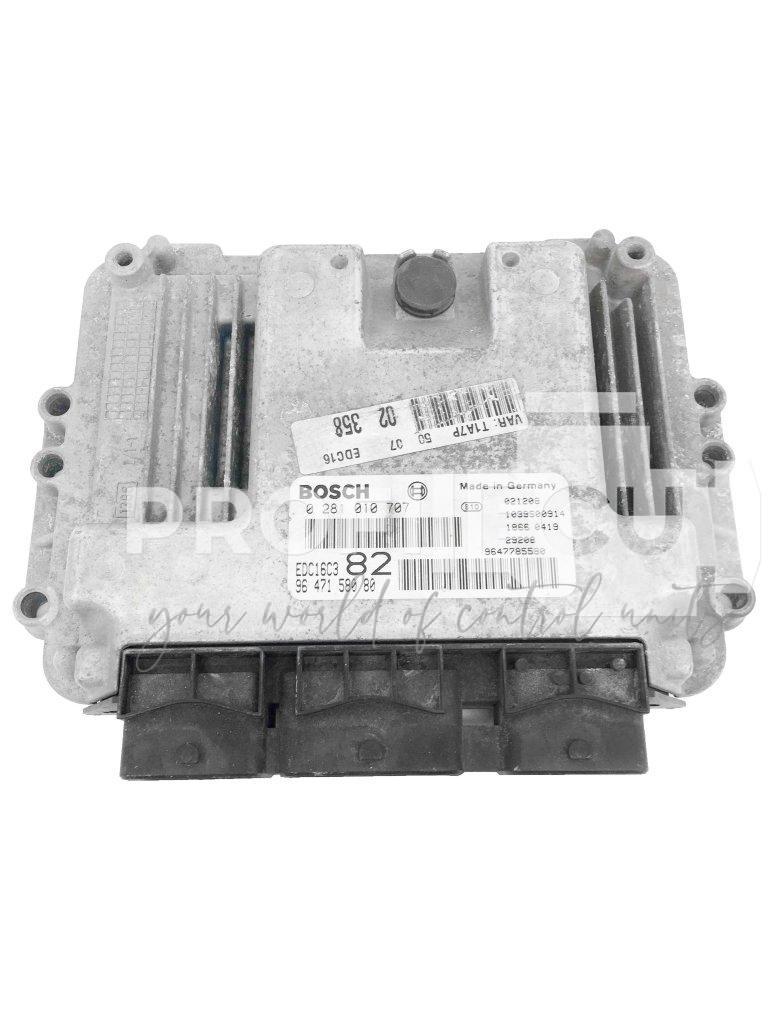 0281010707 9647158080 ECU Řídící jednotka motoru PEUGEOT CITROEN 1.4 HDI