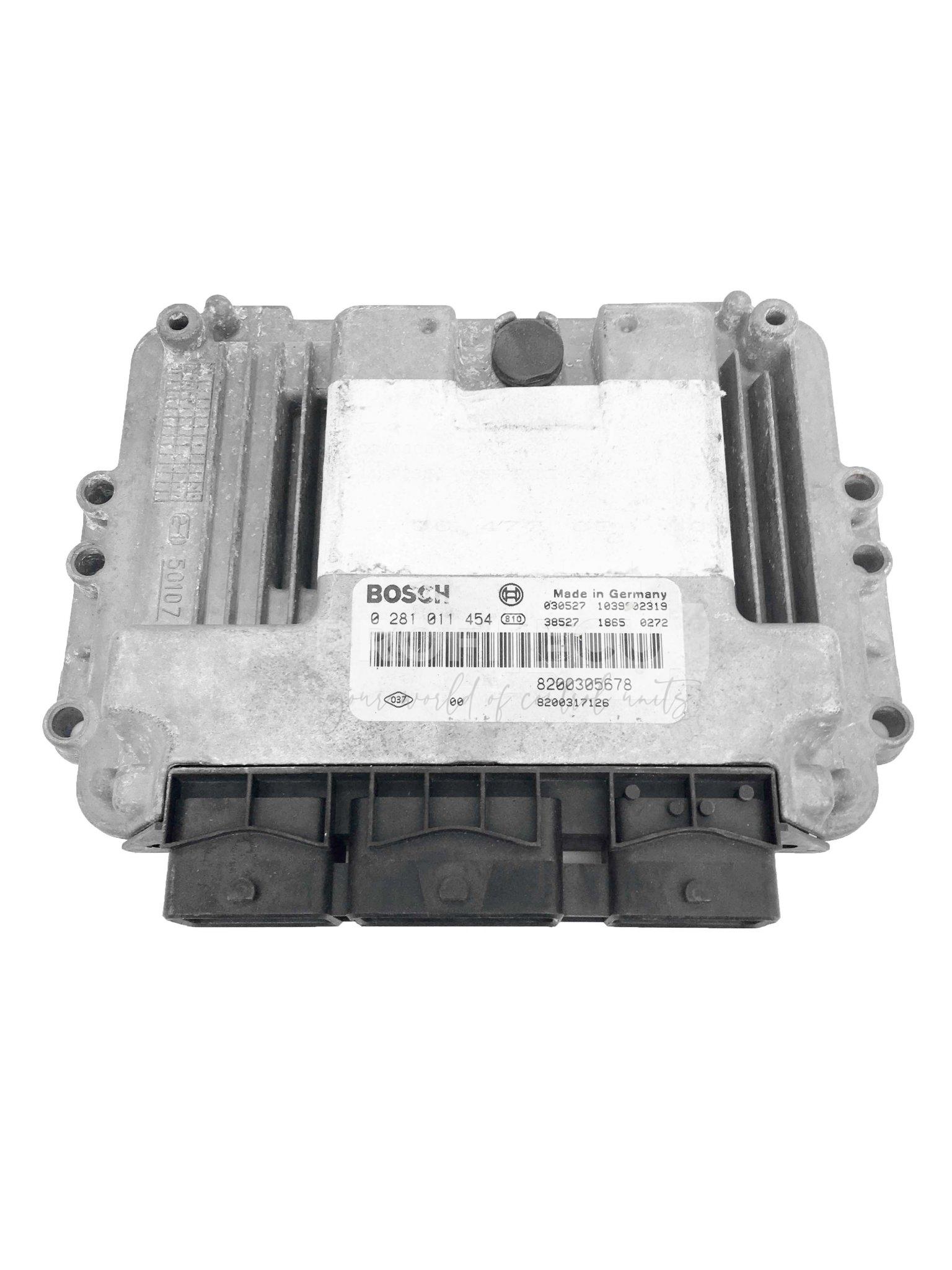 0281011454 8200305678 ECU Řídící jednotka motoru RENAULT 1.9 DCI