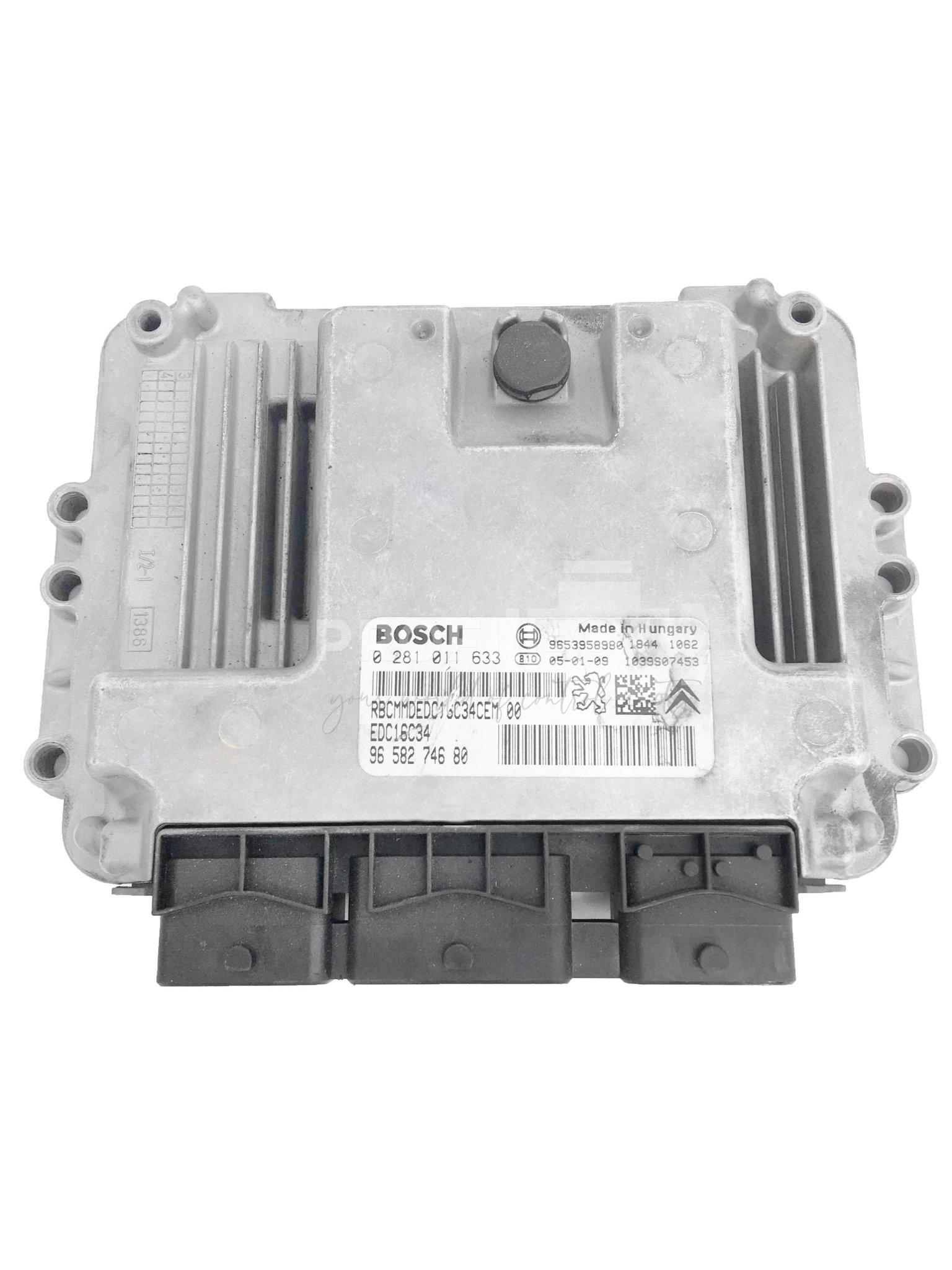 0281011633 9658274680 ECU Řídící jednotka motoru PEUGEOT 407 1.6 HDI