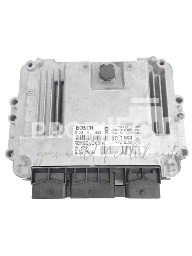 0281011633 9658274680 ECU Řídící jednotka motoru PEUGEOT 407 1.6 HDI