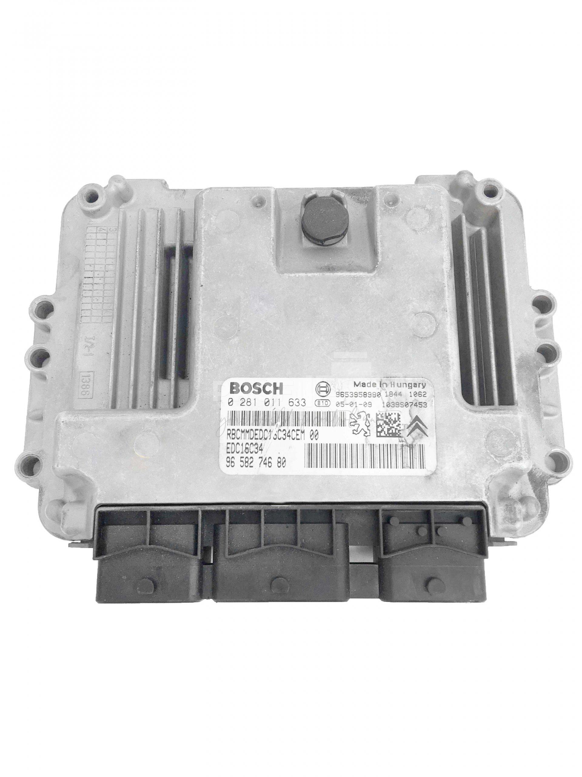 0281011633 9658274680 ECU Řídící jednotka motoru PEUGEOT 407 1.6 HDI 0281011633 9658274680 ECU Řídící jednotka motoru PEUGEOT 407 1.6 HDI
