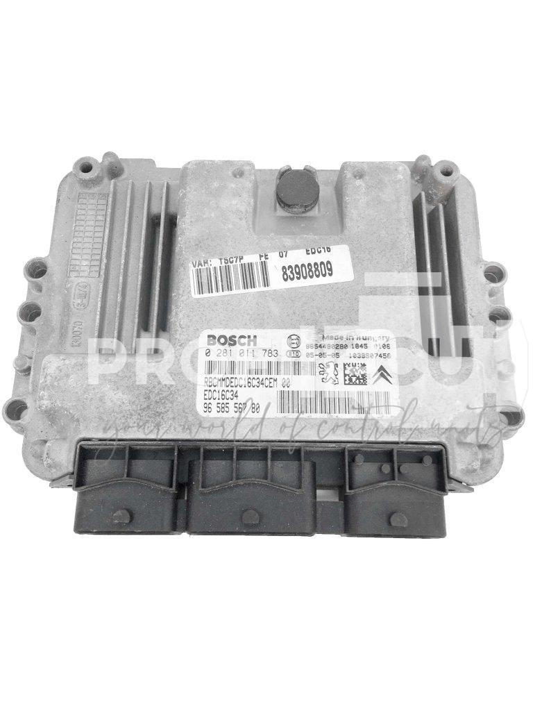 0281011783 9658556780 ECU Řídící jednotka motoru PEUGEOT 206 1.4HDI