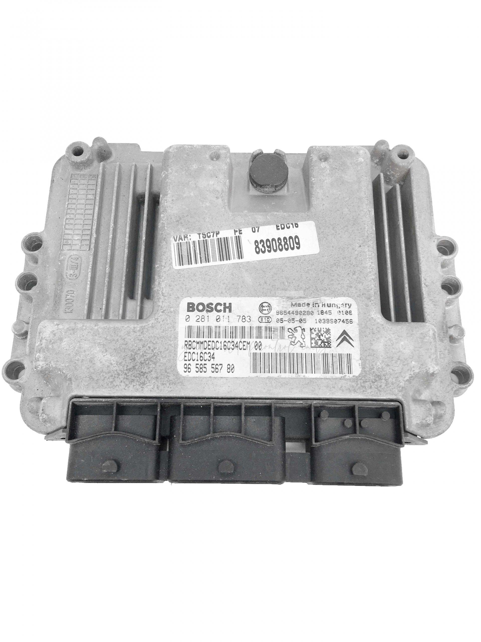 0281011783 9658556780 ECU Řídící jednotka motoru PEUGEOT 206 1.4HDI