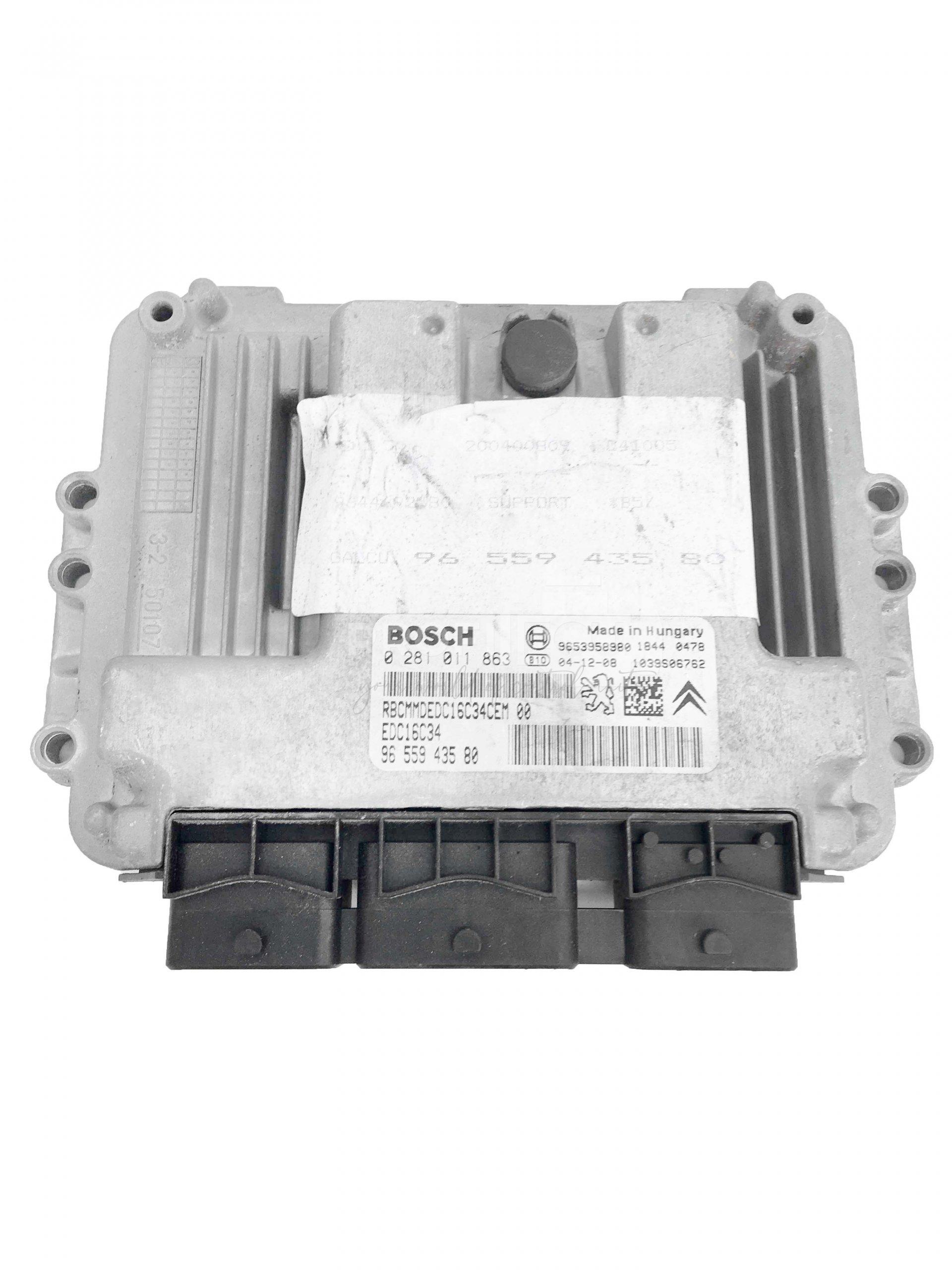 0281011863 9655943580 ECU Řídící jednotka motoru PEUGEOT 307 CITROEN C4 0281011863 9655943580 ECU Řídící jednotka motoru PEUGEOT 307 CITROEN C4