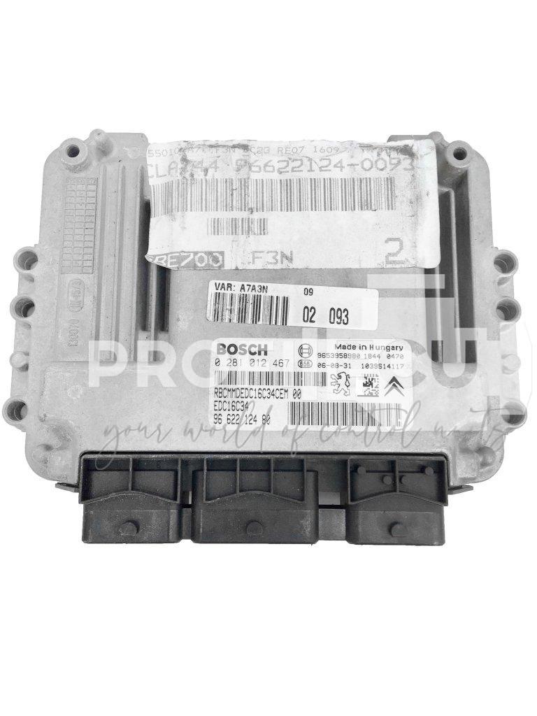 0281012467 9662212480 0 281 012 467 ECU Řídící jednotka motoru PEUGEOT CITROEN