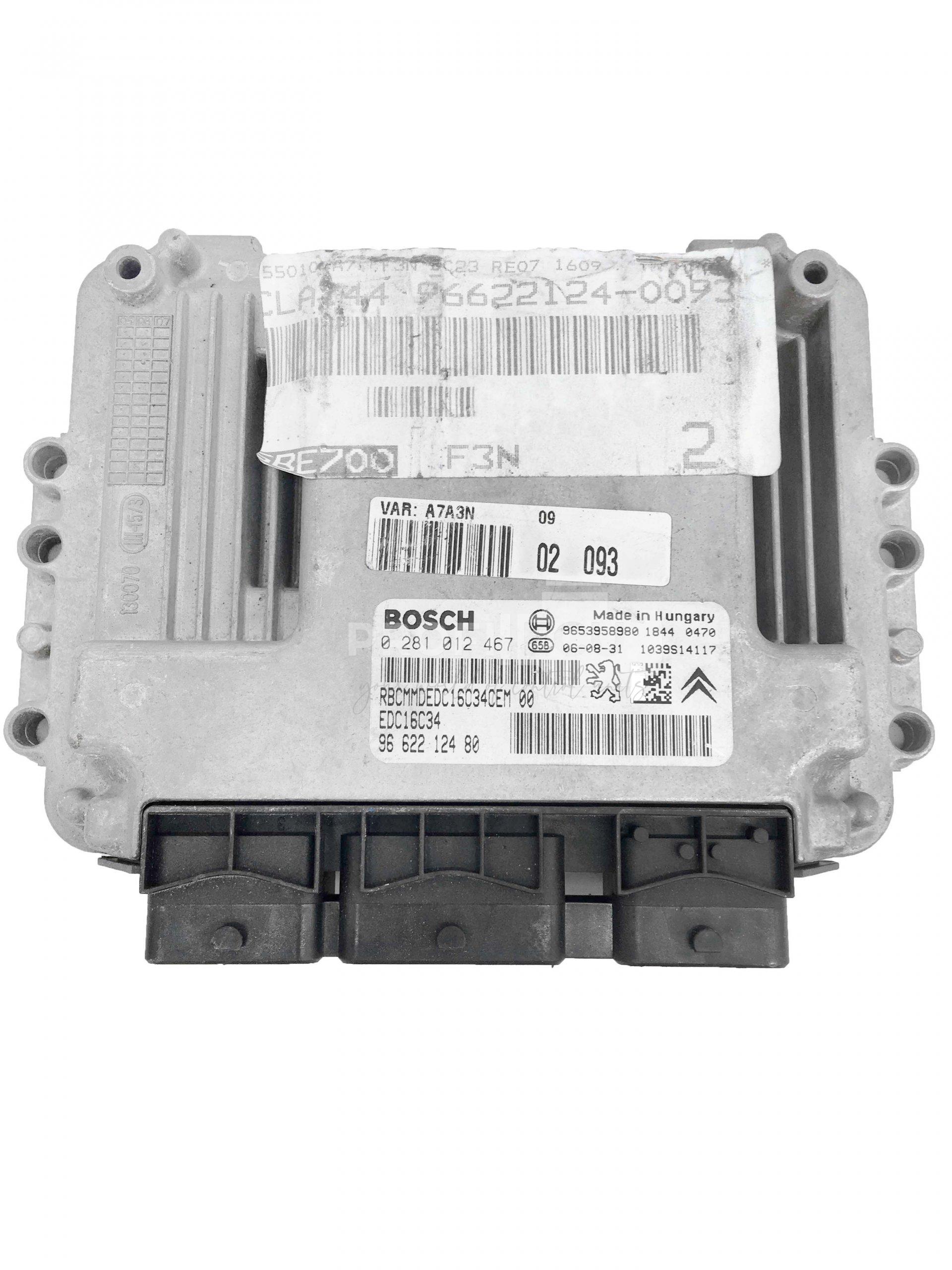 0281012467 9662212480 0 281 012 467 ECU Řídící jednotka motoru PEUGEOT CITROEN 0281012467 9662212480 0 281 012 467 ECU Řídící jednotka motoru PEUGEOT CITROEN