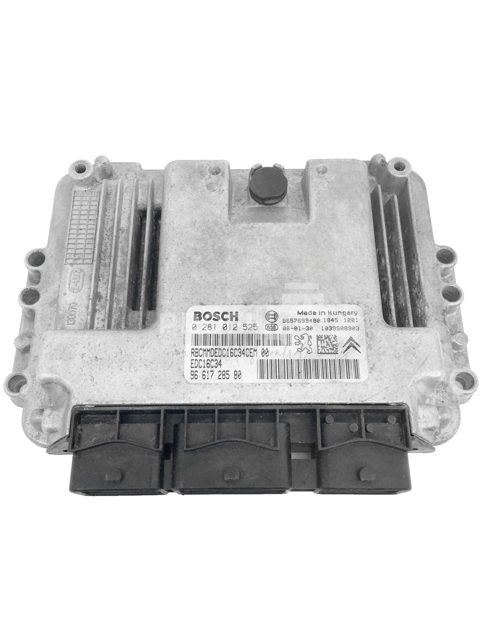 0281012525 9661728580 0 281 012 525 ECU Řídící jednotka motoru PEUGEOT 206 1.4