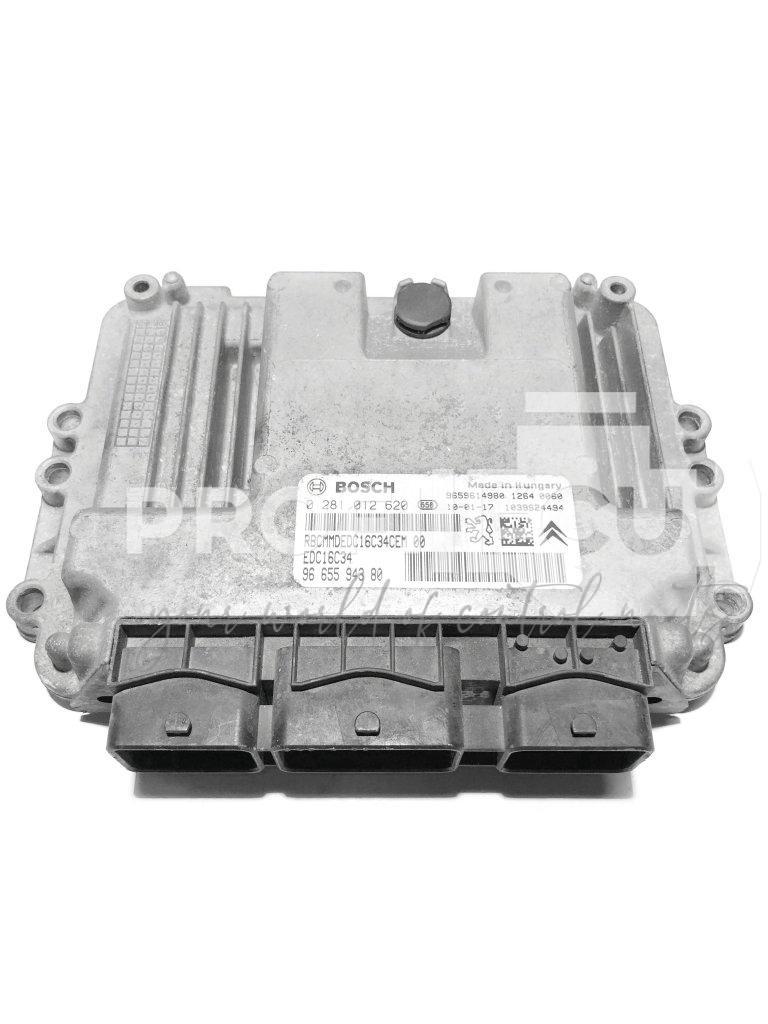 0281012620 9665594380 0 281 012 620 ECU Řídící jednotka motoru CITROEN PEUGEOT 1.6 HDI