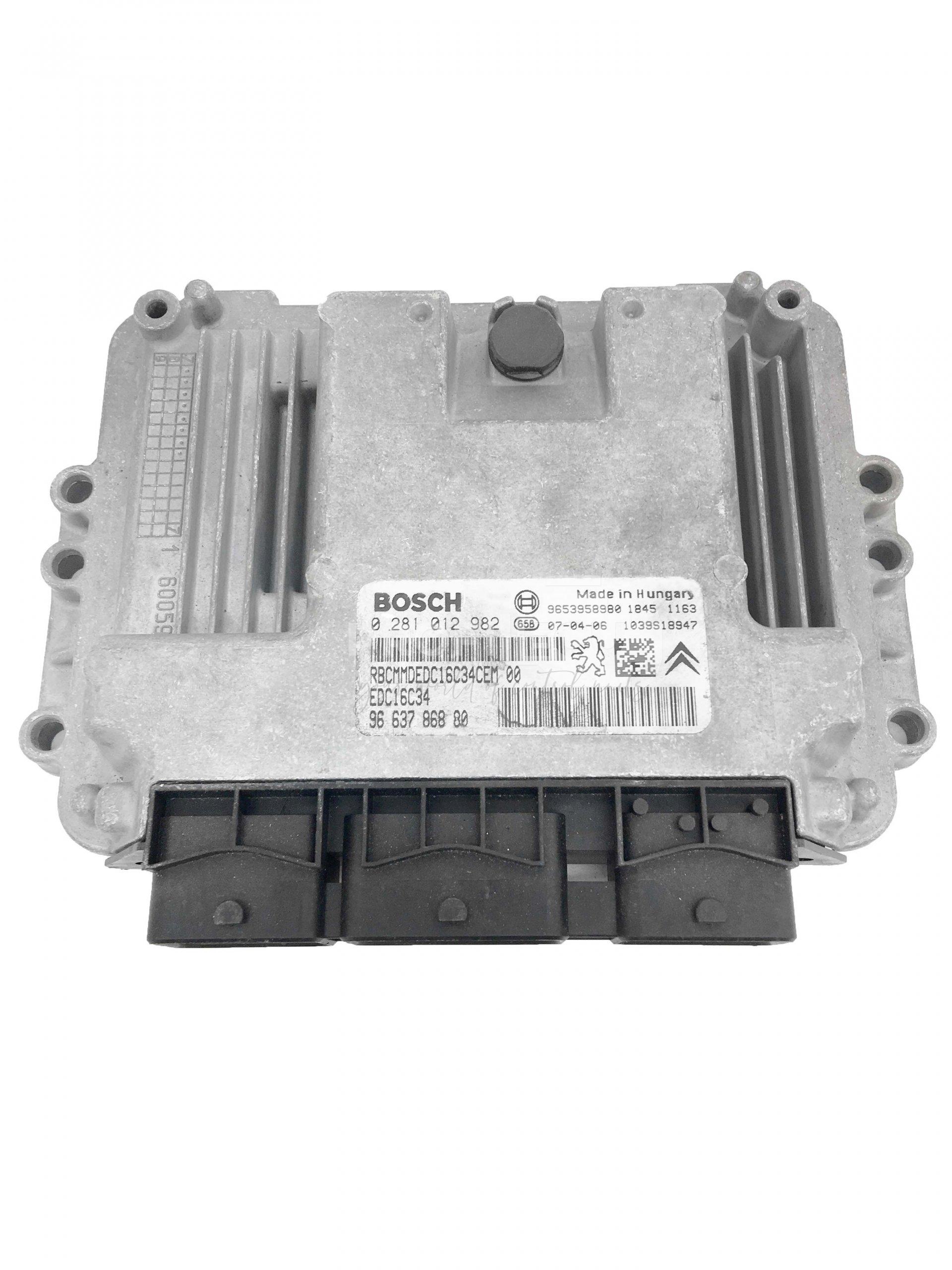 0281012982 9663786880 0 281 012 982 ECU Řídící jednotka motoru CITROEN JUMPY 1.6HDI 0281012982 9663786880 0 281 012 982 ECU Řídící jednotka motoru CITROEN JUMPY 1.6HDI