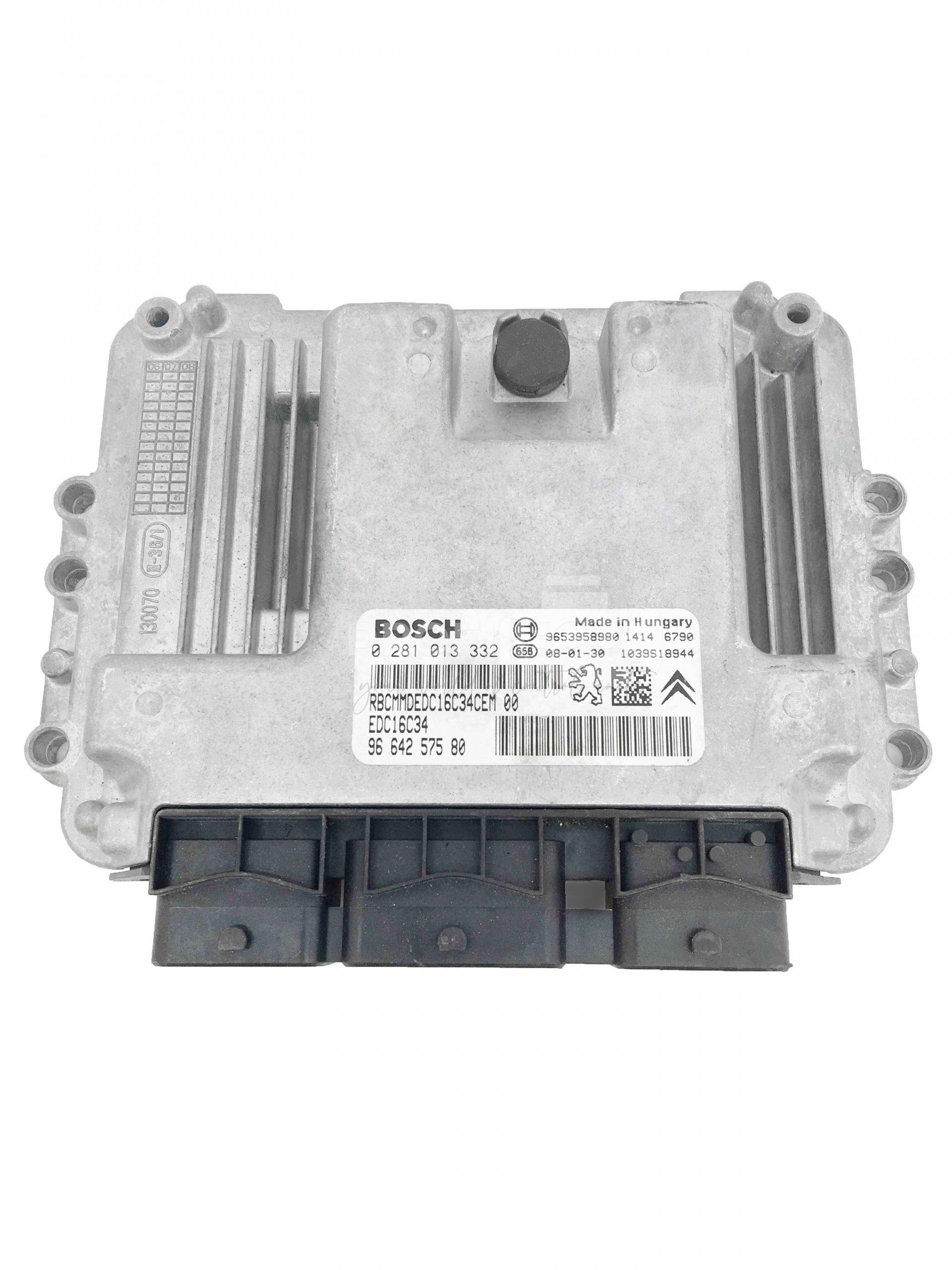 0281013332 9664257580 0 281 013 332 ECU Řídící jednotka motoru CITROEN 0281013332 9664257580 0 281 013 332 ECU Řídící jednotka motoru CITROEN