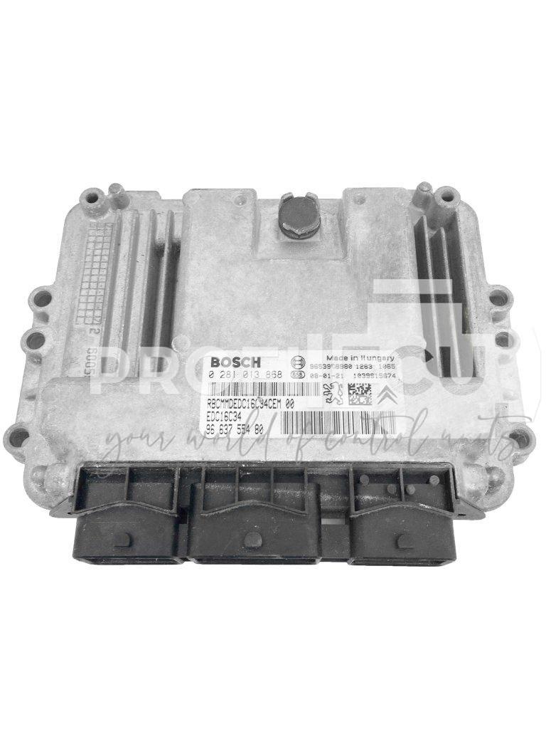 0281013868 9663755480 0 281 013 868 ECU Řídící jednotka motoru PEUGEOT 207 1.6HDI