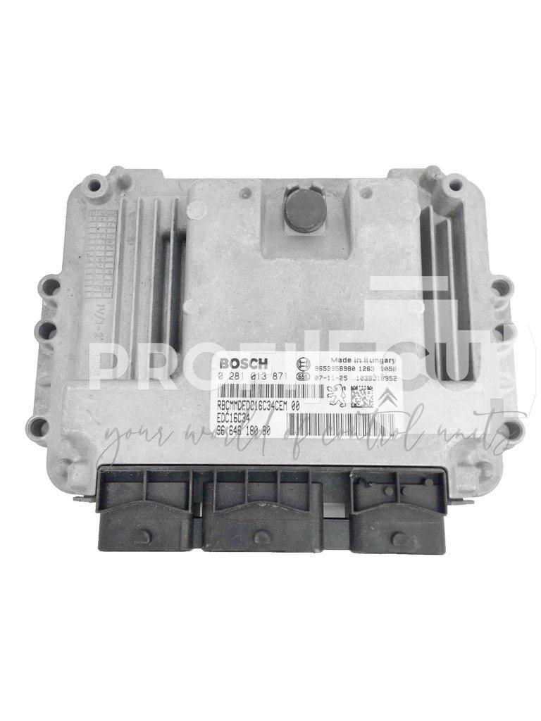 0281013871 9664618080 0 281 013 871 ECU Řídící jednotka motoru PEUGEOT CITROEN 1.6 HDI
