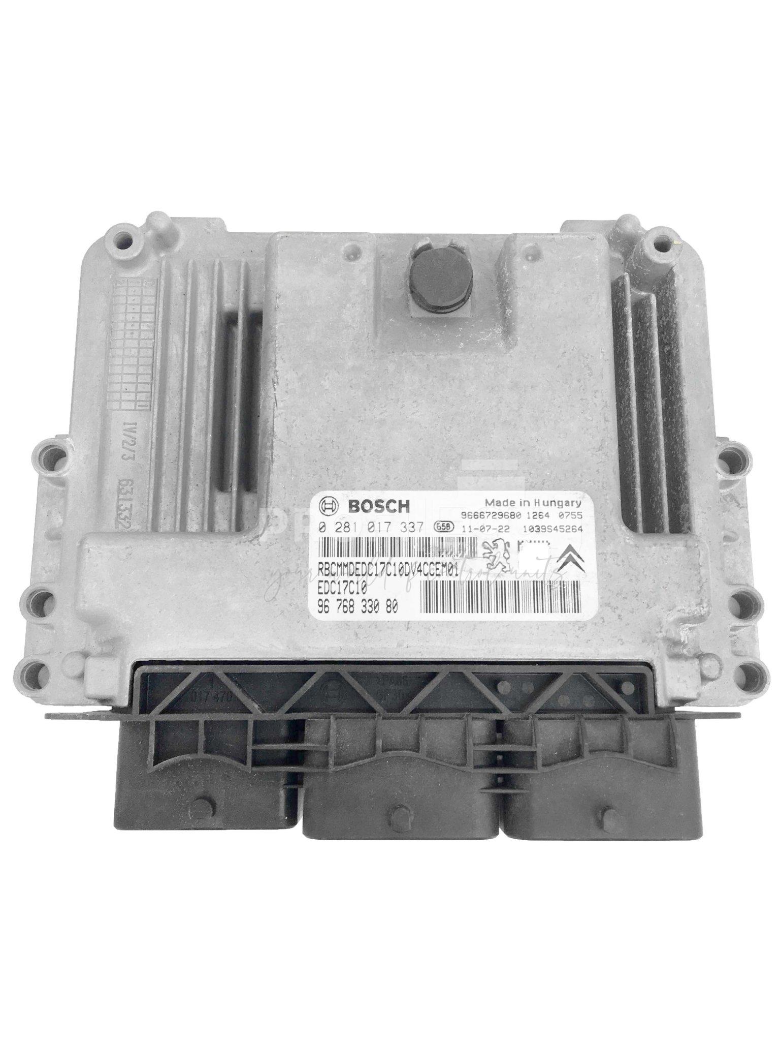 0 281 017 337 0281017337 9676833080 ECU Řídící jednotka motoru CITROEN 1.4 HDI