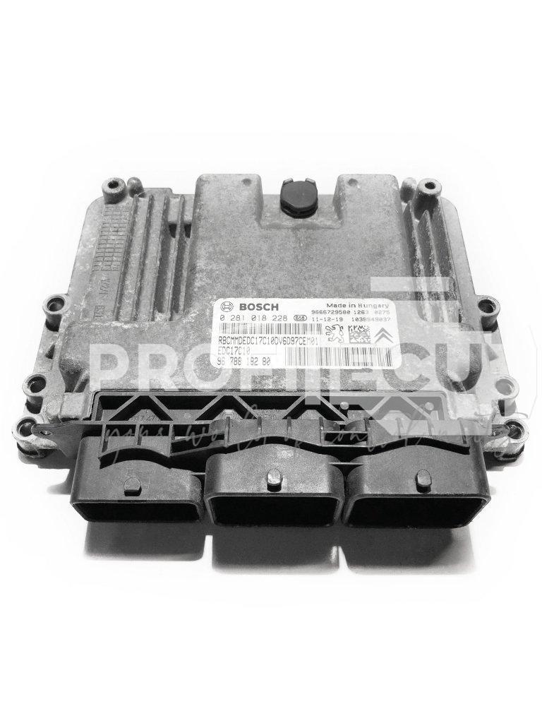 0281018228 0 281 018 228 9678818280 ECU Řídící jednotka motoru CITROEN PEUGEOT 1.6 HDI