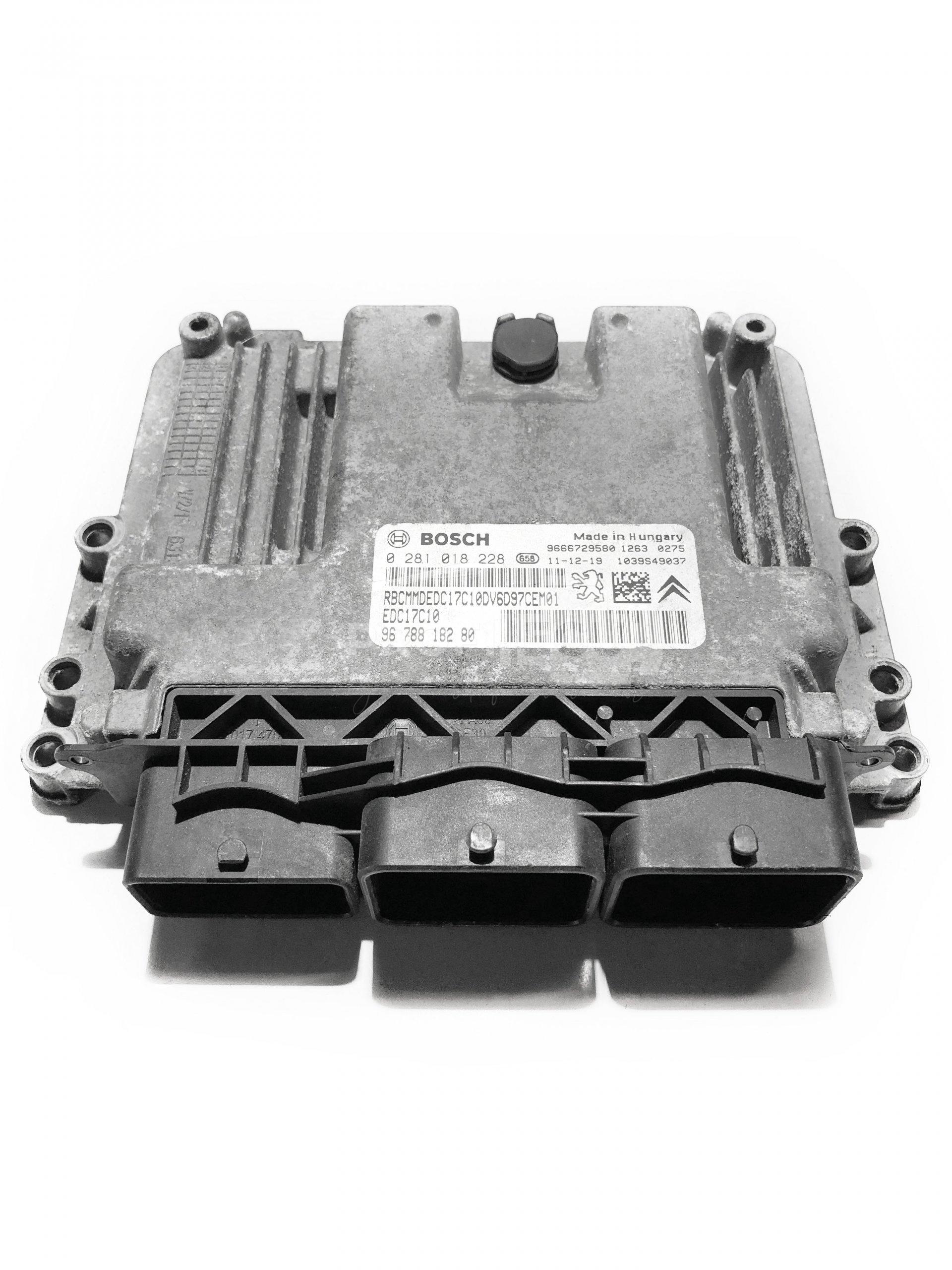 0281018228 0 281 018 228 9678818280 ECU Řídící jednotka motoru CITROEN PEUGEOT 1.6 HDI