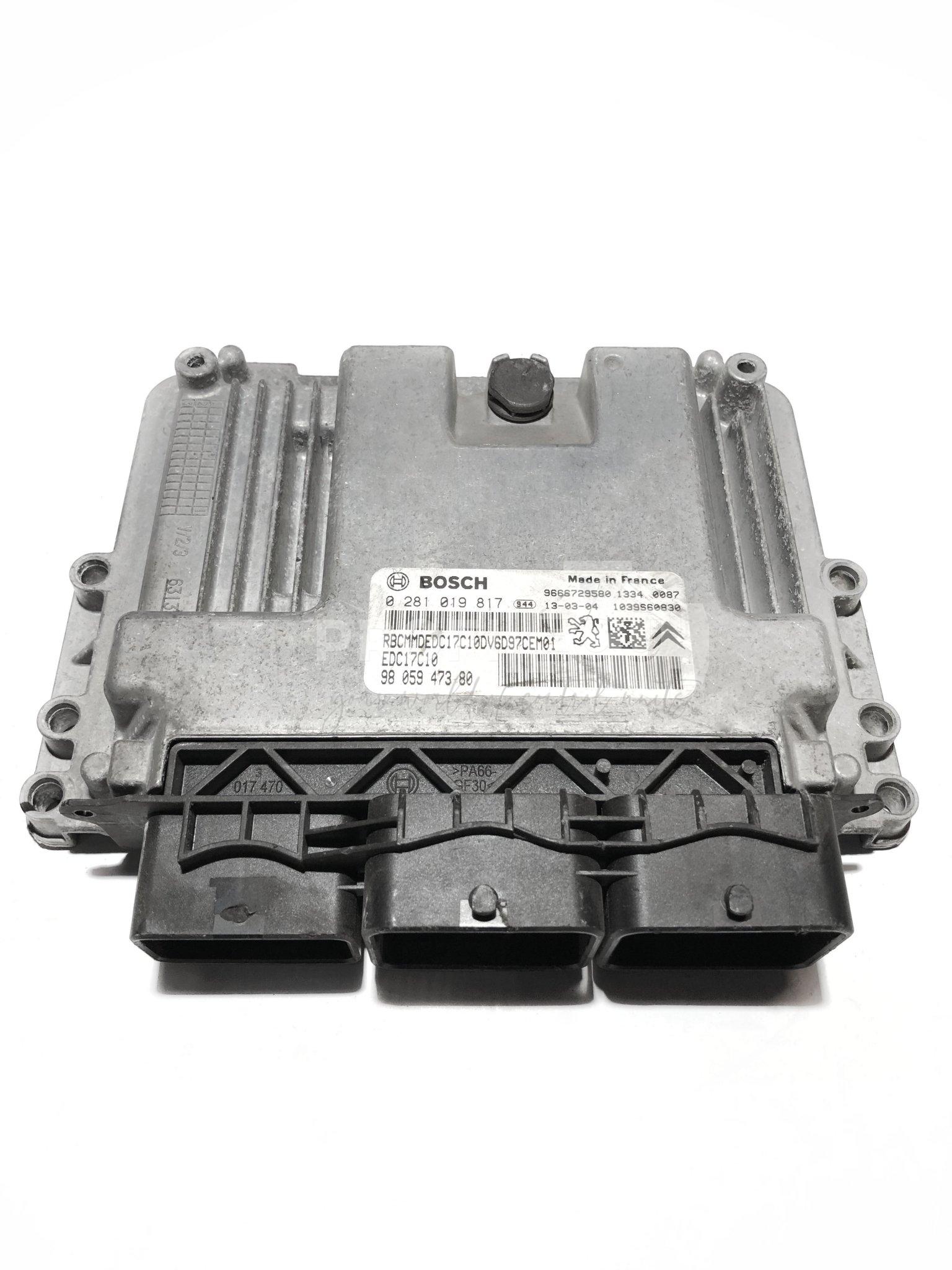 0281019817 0 281 019 817 9805947380 ECU Řídící jednotka motoru CITROEN PEUGEOT 1.6 E-HDI