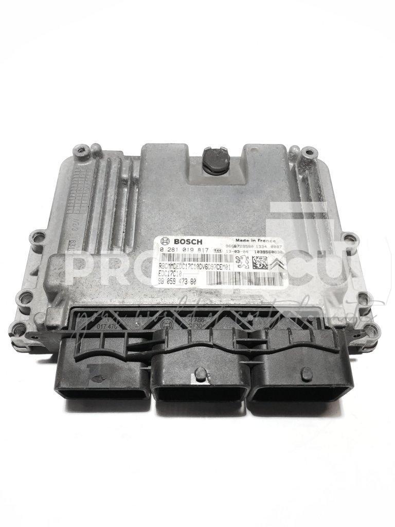 0281019817 0 281 019 817 9805947380 ECU Řídící jednotka motoru CITROEN PEUGEOT 1.6 E-HDI
