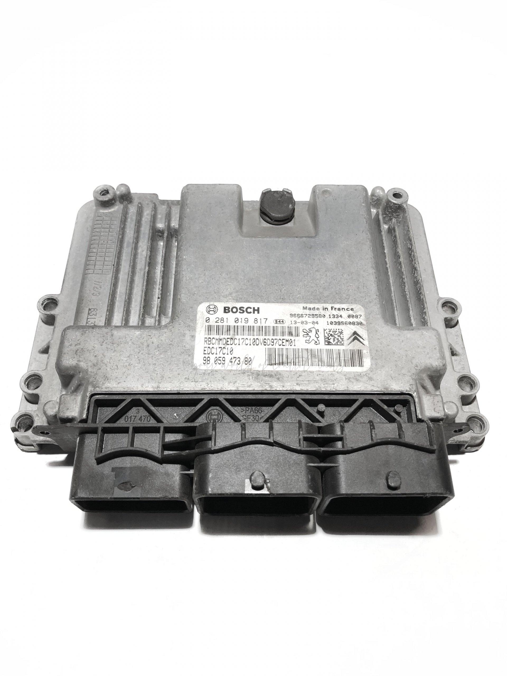 0281019817 0 281 019 817 9805947380 ECU Řídící jednotka motoru CITROEN PEUGEOT 1.6 E-HDI 0281019817 0 281 019 817 9805947380 ECU Řídící jednotka motoru CITROEN PEUGEOT 1.6 E-HDI