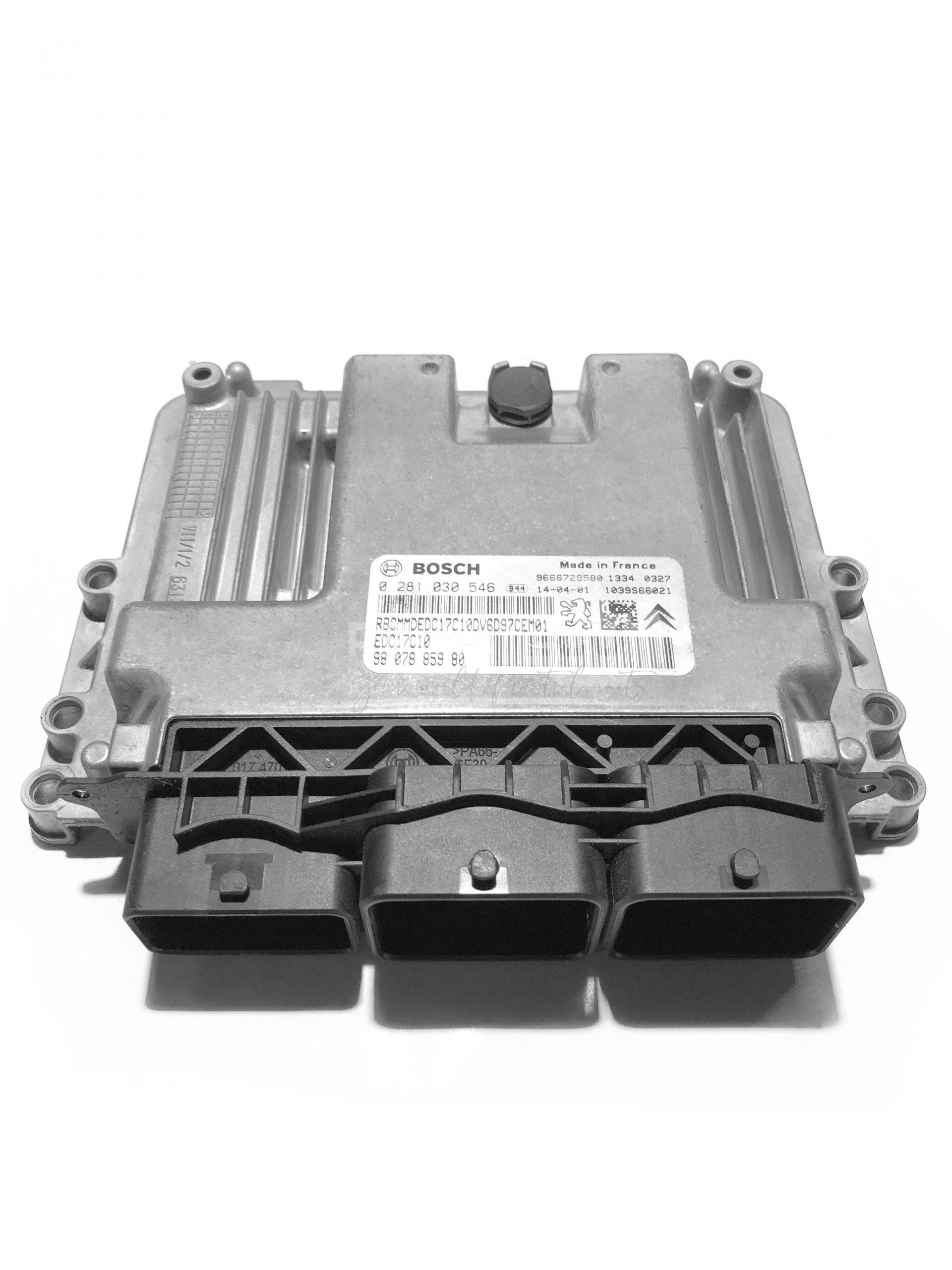 0281030546 9807885980 ECU Řídící jednotka motoru CITROEN PEUGEOT 1.6 HDI 0281030546 9807885980 ECU Řídící jednotka motoru CITROEN PEUGEOT 1.6 HDI