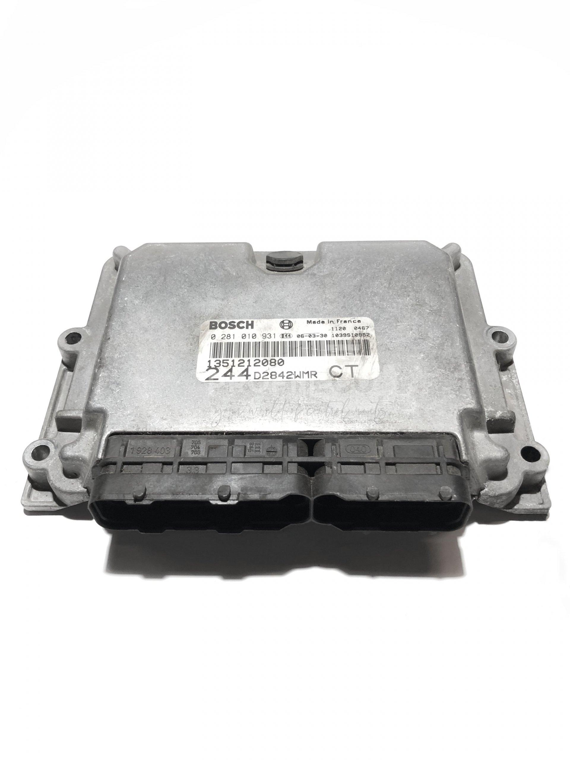 1351212080 0 281 010 931 0281010931 ECU Řídící jednotka motoru PEUGEOT BOXER 2.8 JTD