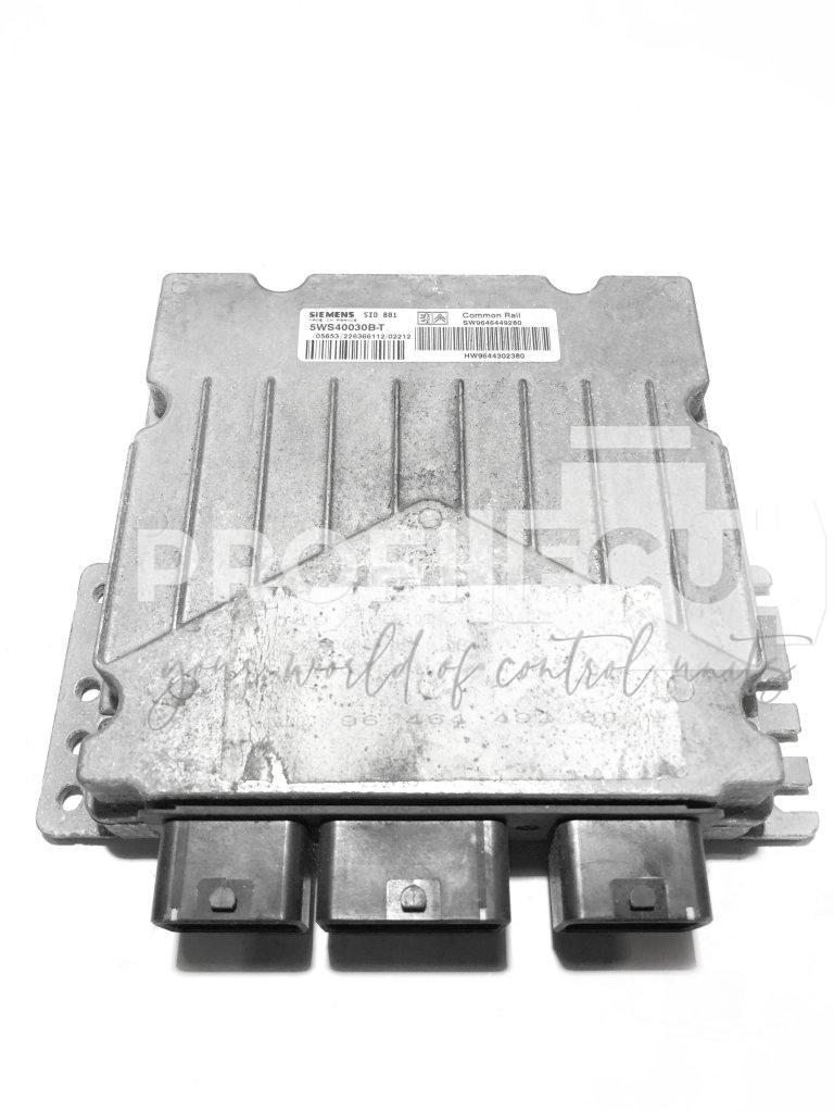5WS40030B-T 9646449280 9644302380 ECU Řídící jednotka motoru PEUGEOT