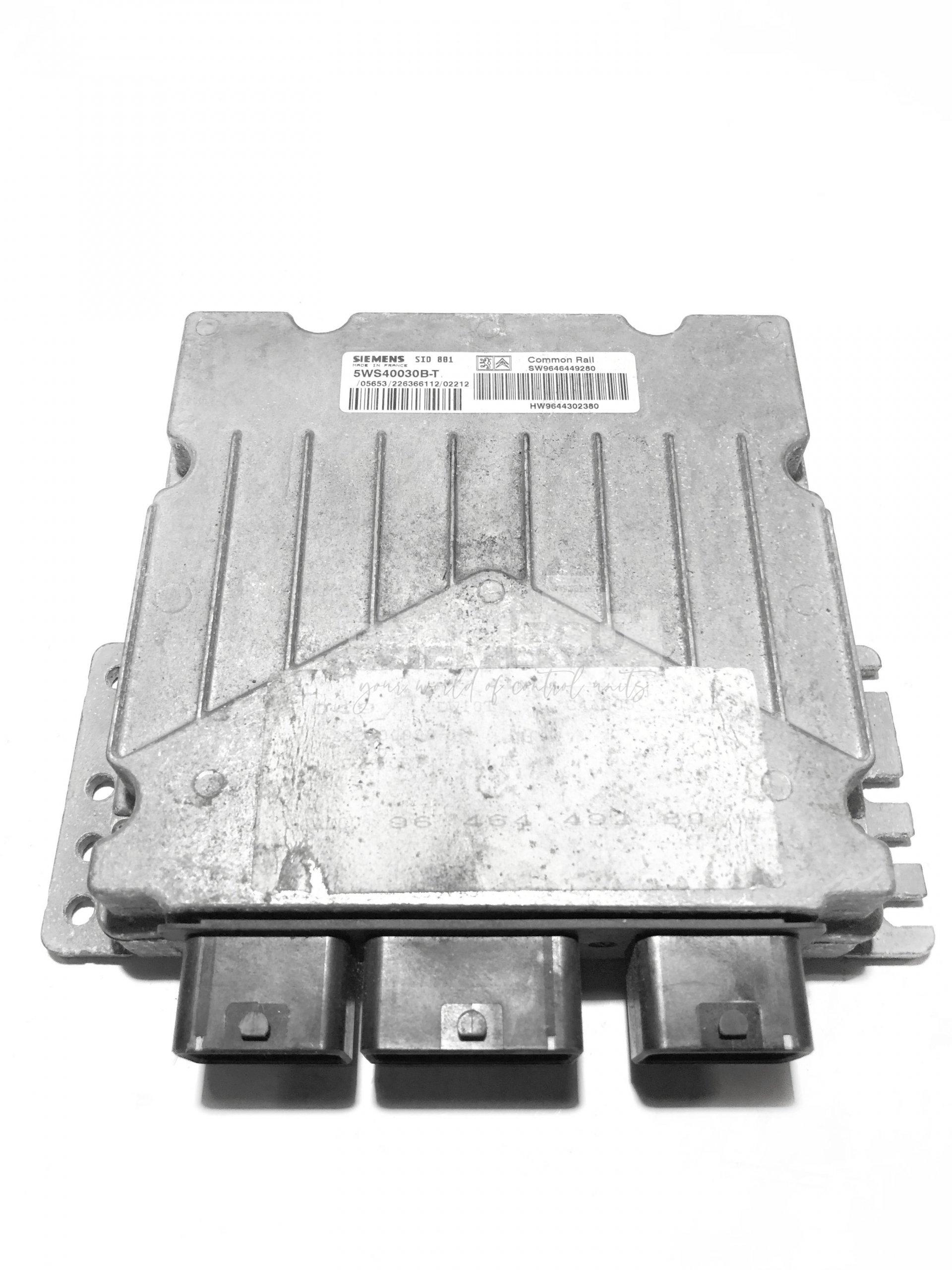 5WS40030B-T 9646449280 9644302380 ECU Řídící jednotka motoru PEUGEOT 5WS40030B-T 9646449280 9644302380 ECU Řídící jednotka motoru PEUGEOT
