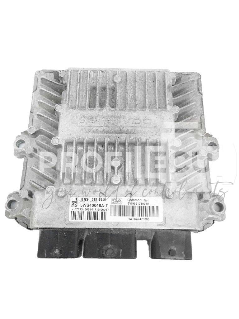 5WS40048A-T 9647476380 9651039980 ECU Řídící jednotka motoru PEUGEOT 307 HDI