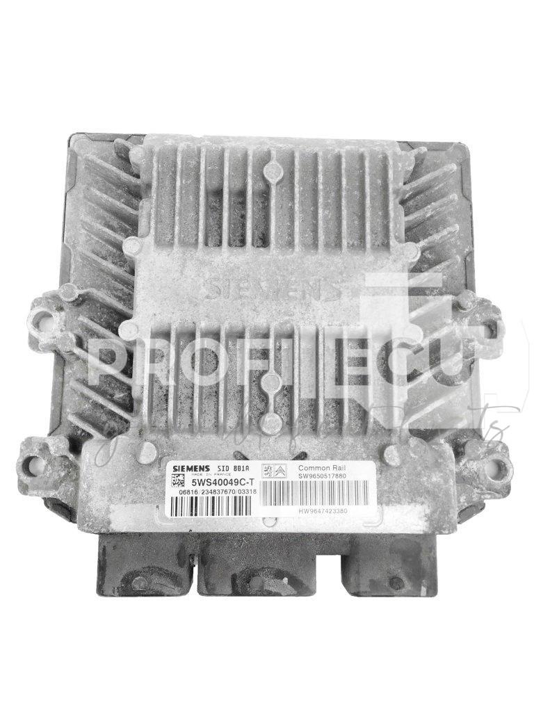 5WS40049C-T 9647423380 9650517880 ECU Řídící jednotka motoru CITROEN BERLINGO 2.0HDI