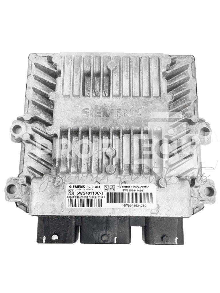 5WS40110C-T 9648624280 9653447480 ECU Řídící jednotka motoru CITROEN PEUGEOT