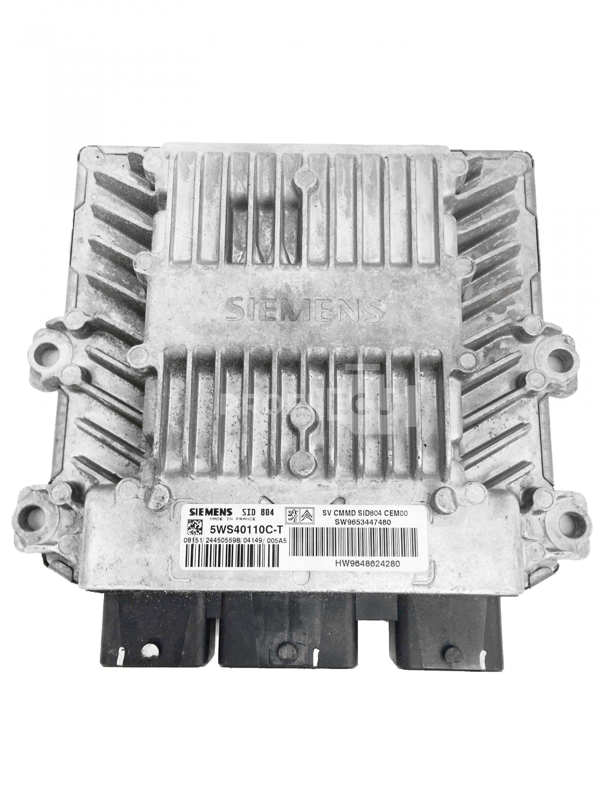 5WS40110C-T 9648624280 9653447480 ECU Řídící jednotka motoru CITROEN PEUGEOT