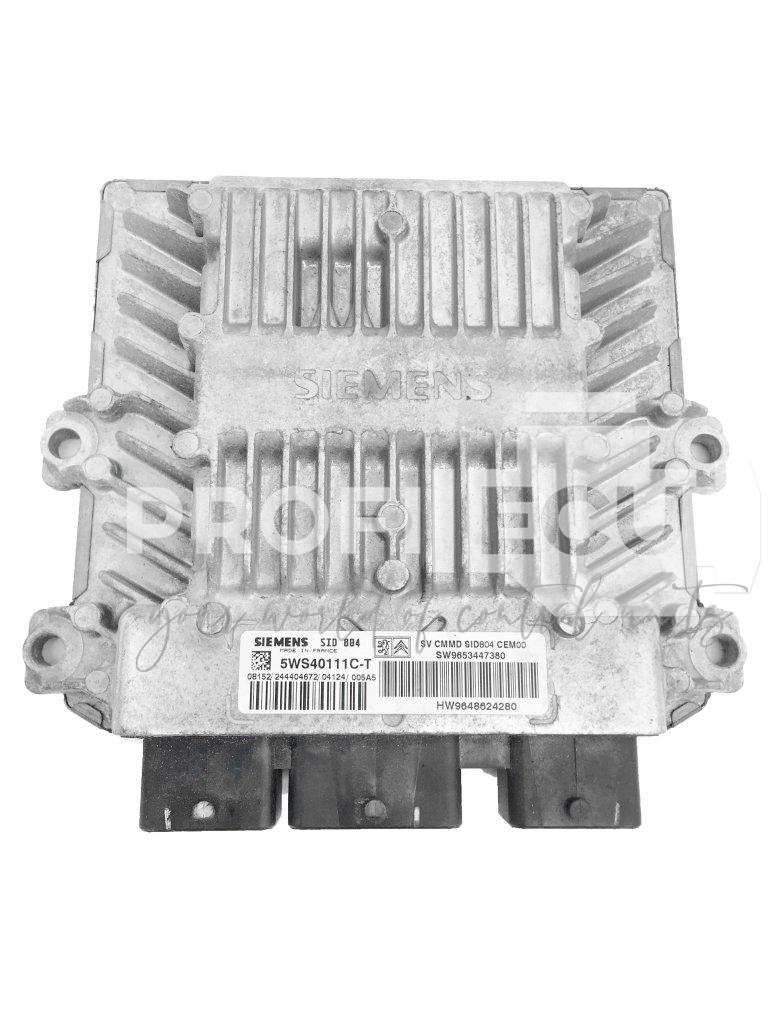 5WS40111C-T 9648624280 9653447380 ECU Řídící jednotka motoru CITROEN