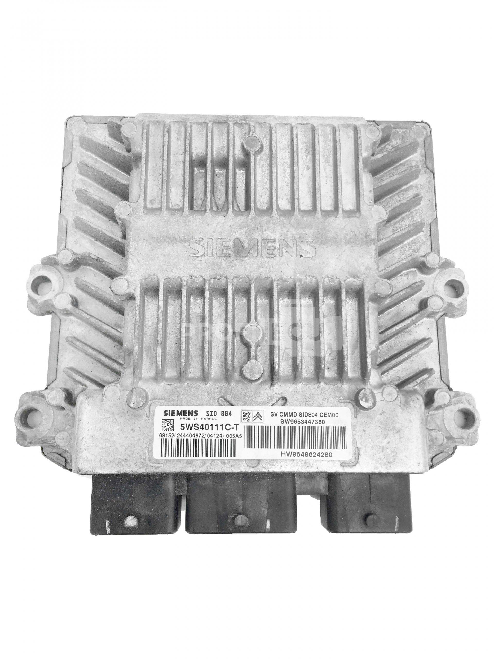 5WS40111C-T 9648624280 9653447380 ECU Řídící jednotka motoru CITROEN
