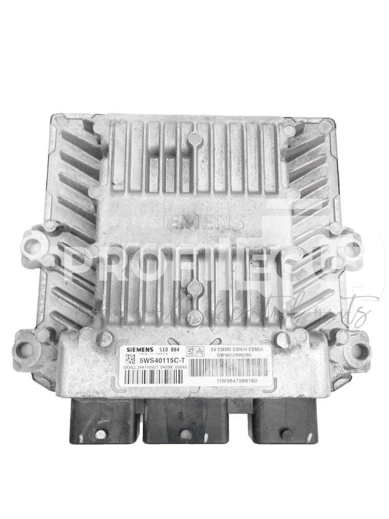 5WS40115C-T 9647568180 9652890280 ECU Řídící jednotka motoru CITROEN 1.4 HDI