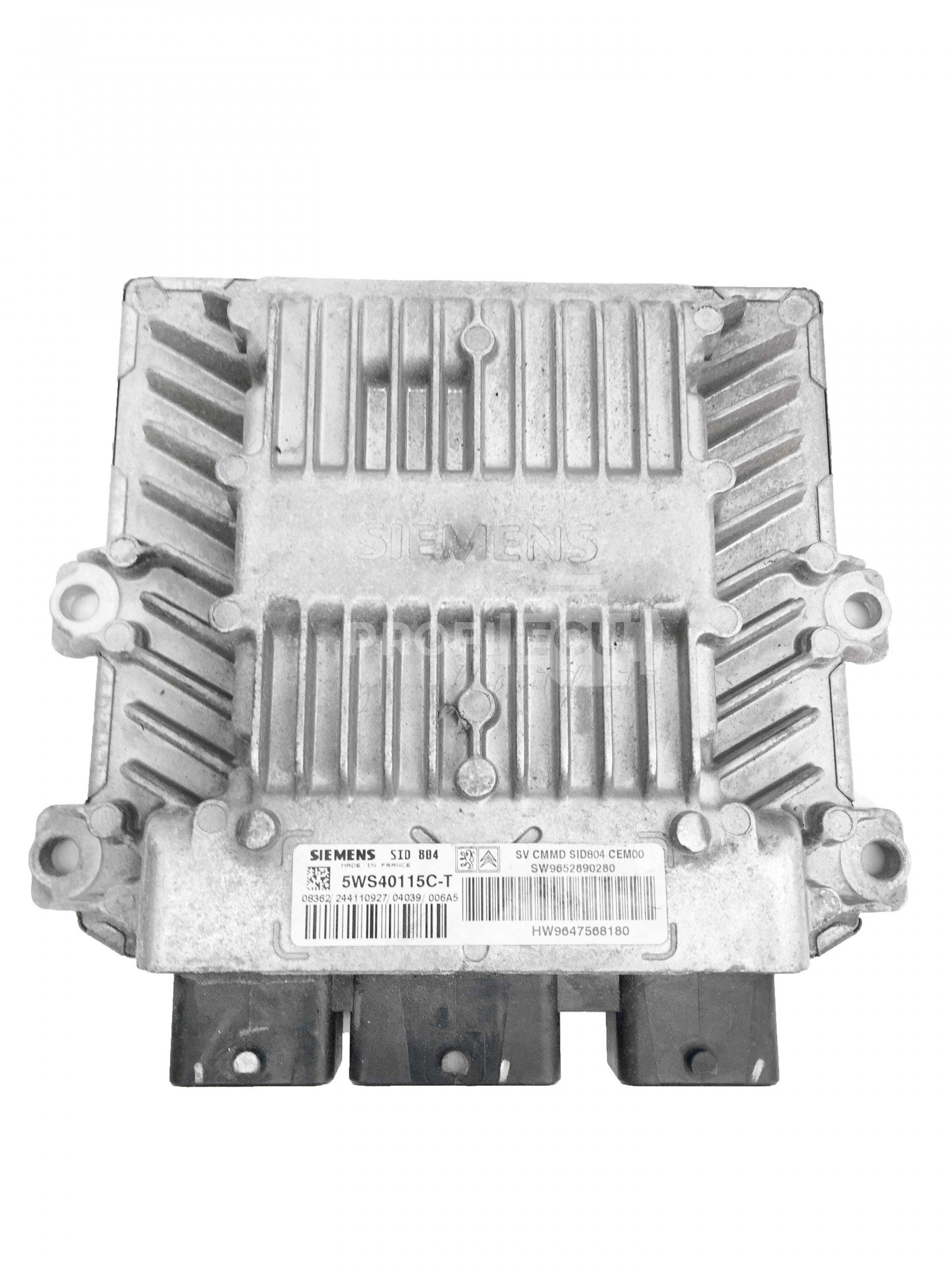5WS40115C-T 9647568180 9652890280 ECU Řídící jednotka motoru CITROEN 1.4 HDI 5WS40115C-T 9647568180 9652890280 ECU Řídící jednotka motoru CITROEN 1.4 HDI
