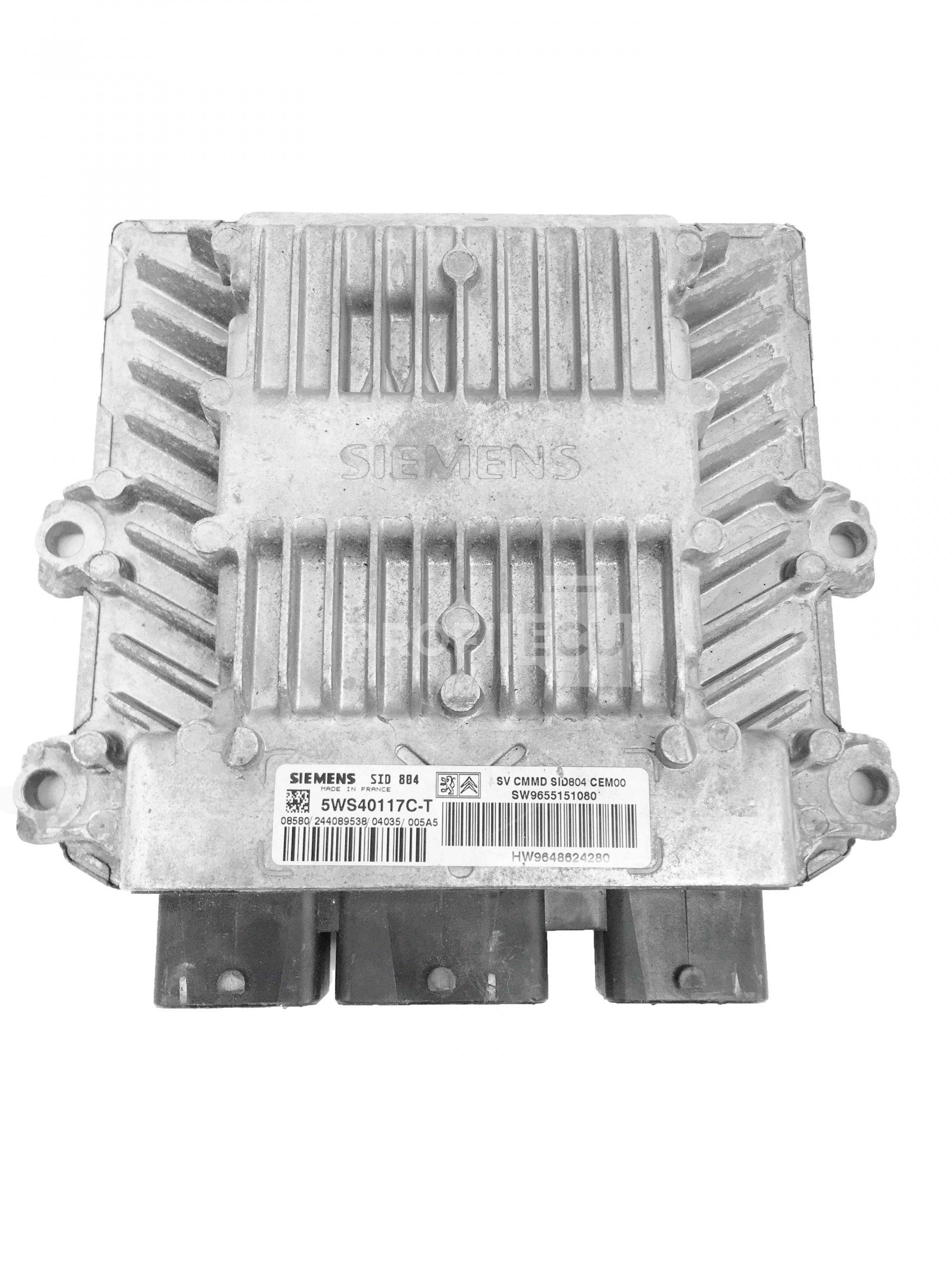 5WS40117C-T 9648624280 9655151080 ECU Řídící jednotka motoru CITROEN C3
