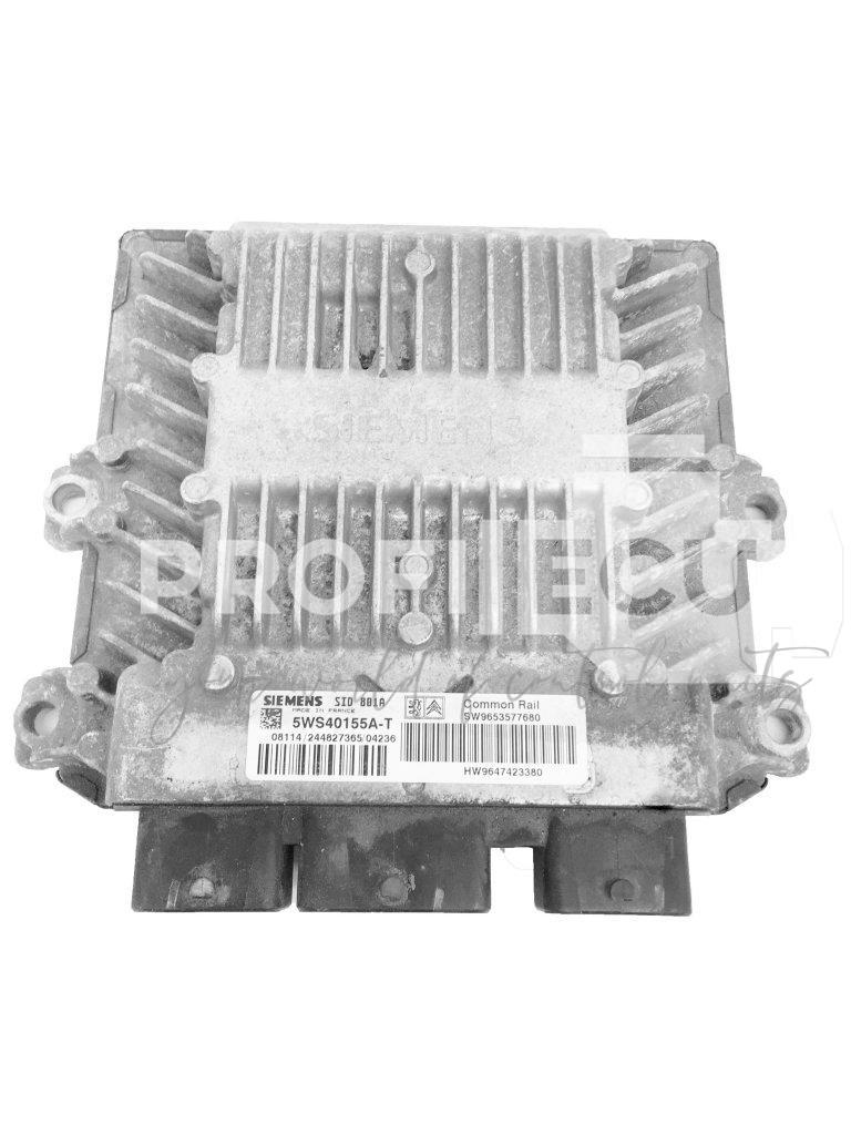 5WS40155A-T 9647423380 9653577680 ECU Řídící jednotka motoru CITROEN BERLINGO