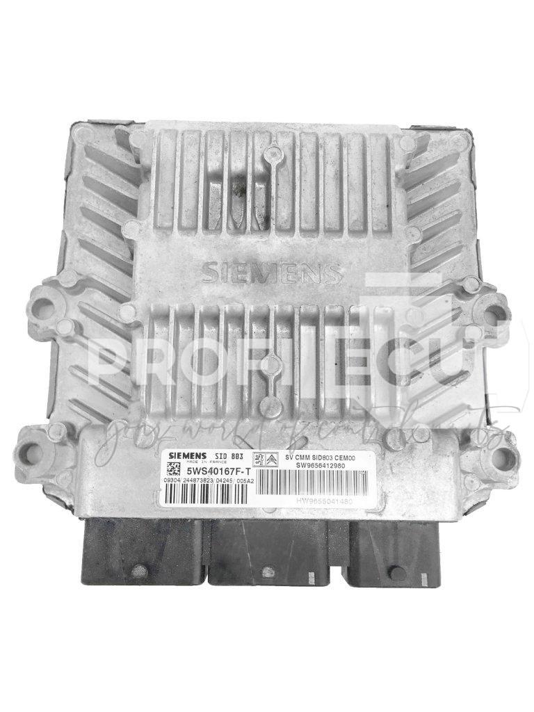 5WS40167F-T 9655041480 9656412980 ECU Řídící jednotka motoru PEUGEOT 407