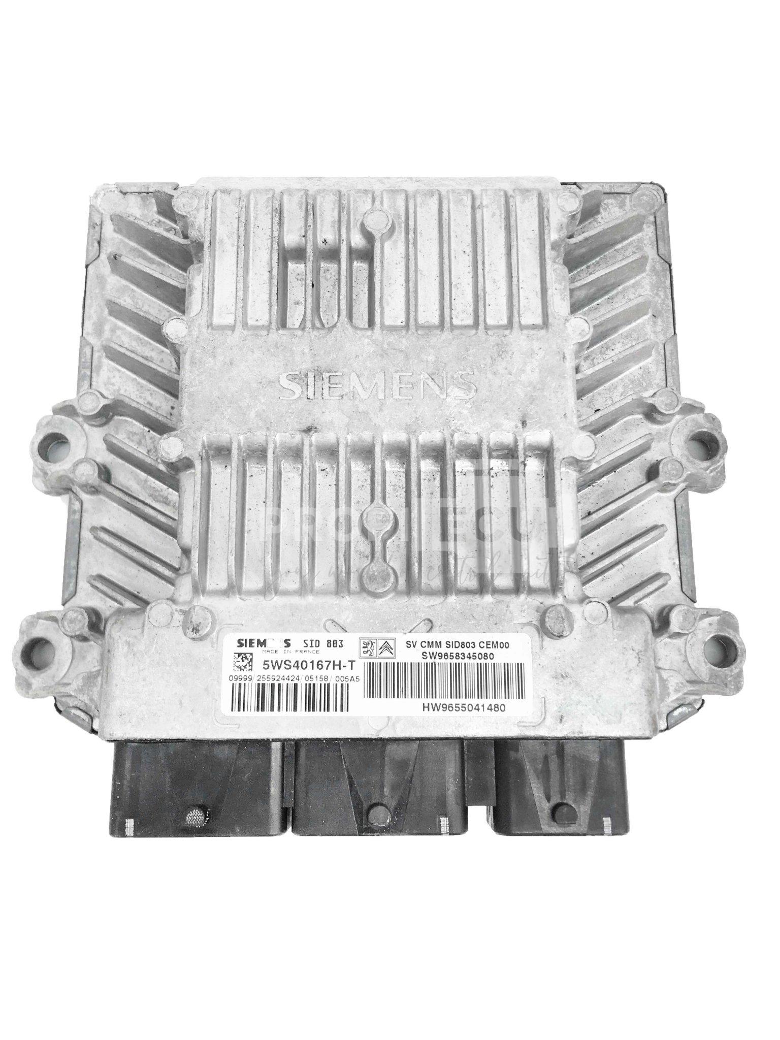 5WS40167H-T 9655041480 9658345080 ECU Řídící jednotka motoru PEUGEOT 407