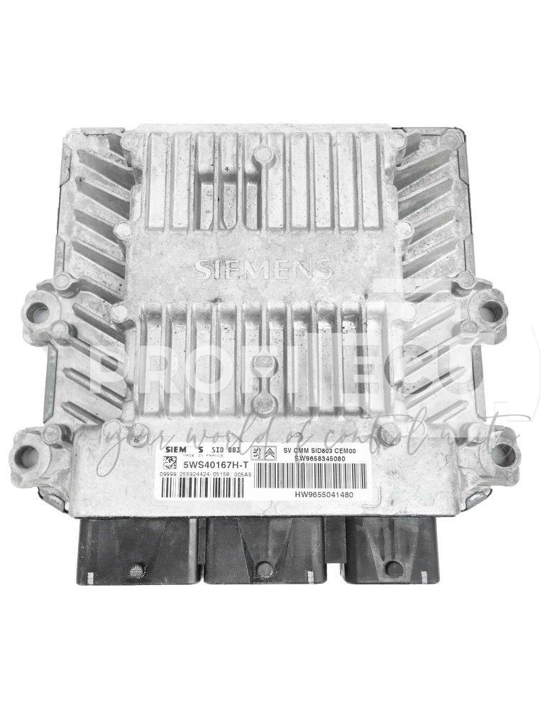 5WS40167H-T 9655041480 9658345080 ECU Řídící jednotka motoru PEUGEOT 407