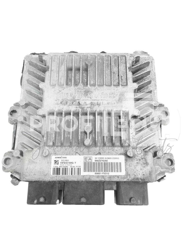 5WS40168G-T 89661-YV010 9662276280 ECU Řídící jednotka motoru TOYOTA AYGO