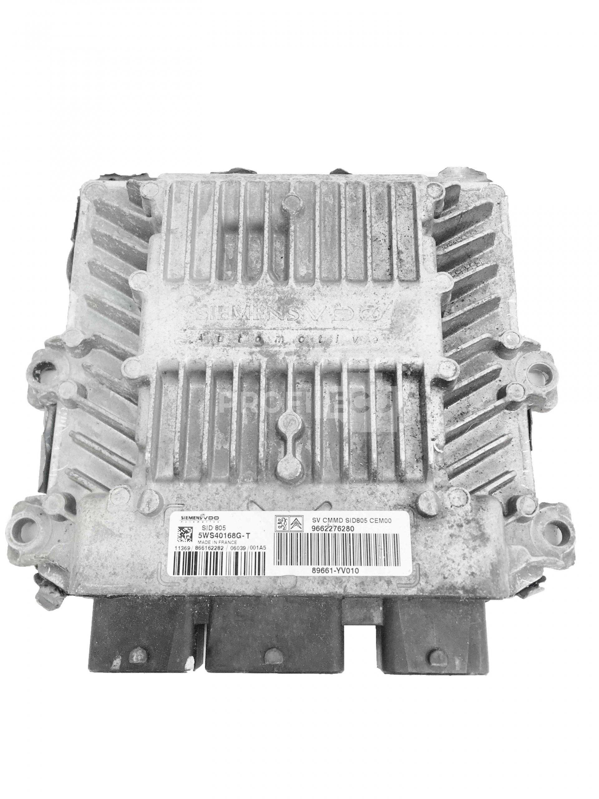 5WS40168G-T 89661-YV010 9662276280 ECU Řídící jednotka motoru TOYOTA AYGO