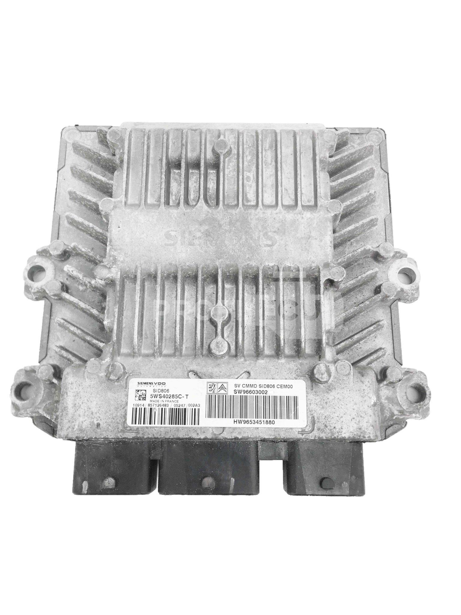 5WS40285C-T 9653451880 9660300280 ECU Řídící jednotka motoru CITROEN C3 5WS40285C-T 9653451880 9660300280 ECU Řídící jednotka motoru CITROEN C3