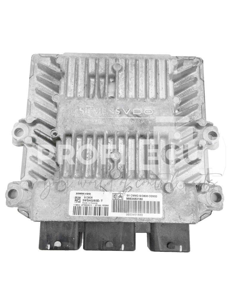 5WS40285E-T 9653451880 9663483180 ECU Řídící jednotka motoru CITROEN