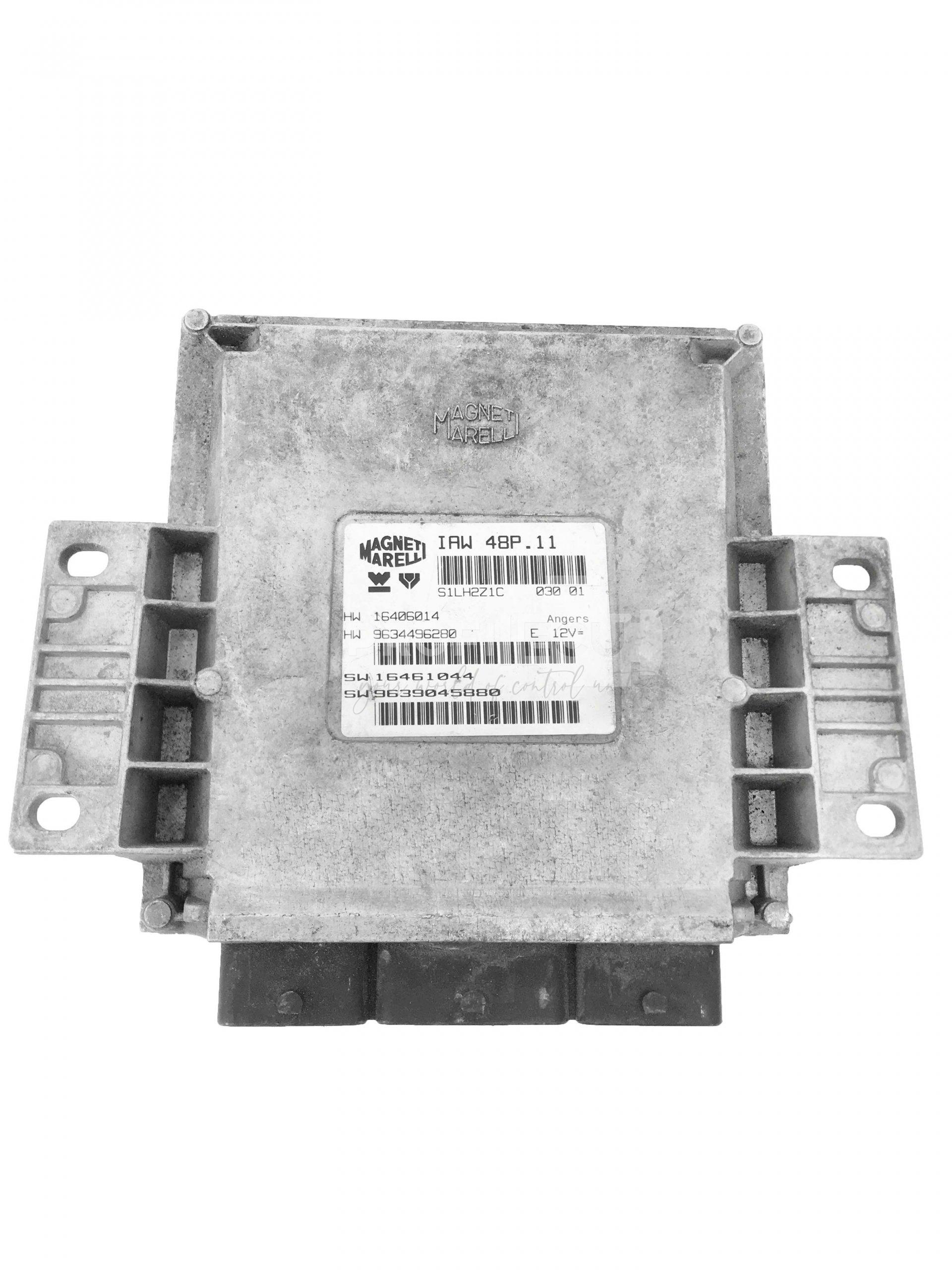 IAW 48P.11 IAW48P11 9639045880 ECU Řídící jednotka motoru PEUGEOT 206 IAW 48P.11 IAW48P11 9639045880 ECU Řídící jednotka motoru PEUGEOT 206