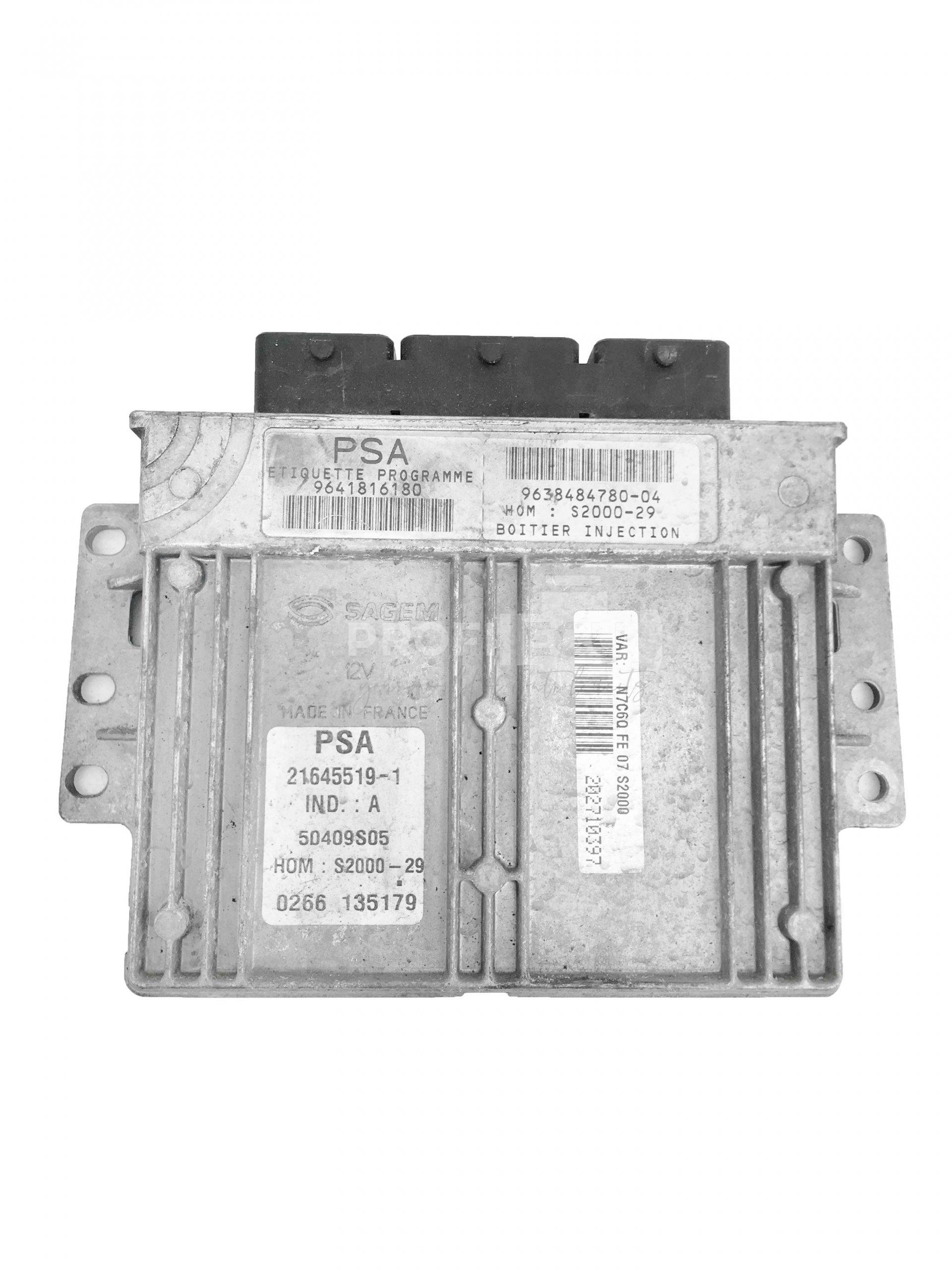 9641816180 9638484780 ECU Řídící jednotka motoru PEUGEOT CITROEN