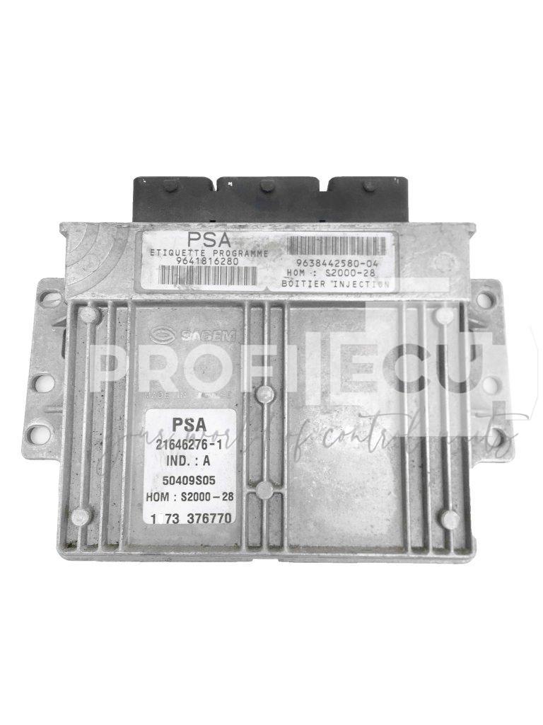 9641816280 9638442580-04 ECU Řídící jednotka motoru PEUGEOT